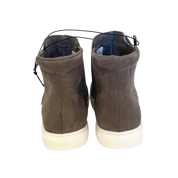 IZOD Mila Black Suede Leather Memory Foam Boots in Grey - NEW - Picture 6 of 6